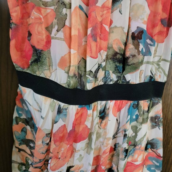 Gorgeous Beautiful Autumn Fall Florals Potters Pot Dress Size Medium - Picture 11 of 12